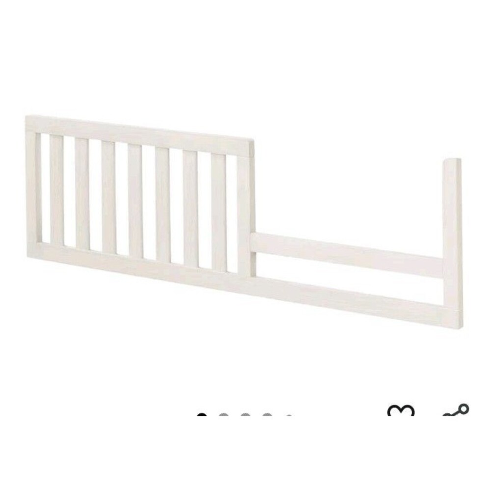 Sorelle Crib to Toddler & Full Bed Conversion Kit w/ Wood Rail Weather White 148